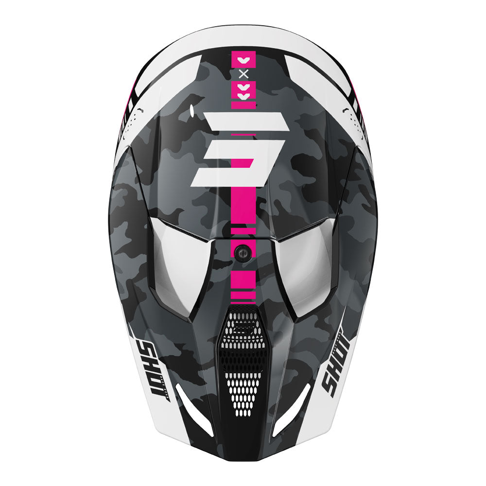 SHOT Kids Helmet Furious Flash Pink Glossy YL