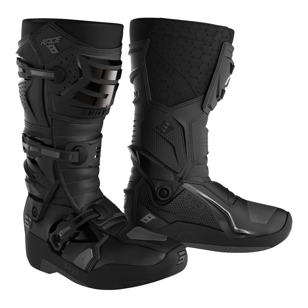 SHOT Boots Race 8 Black Chrome 47