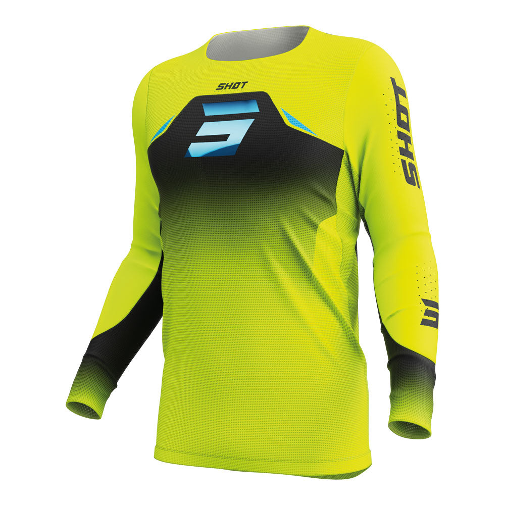 SHOT Jersey Aerolite Phase Neon Yellow S