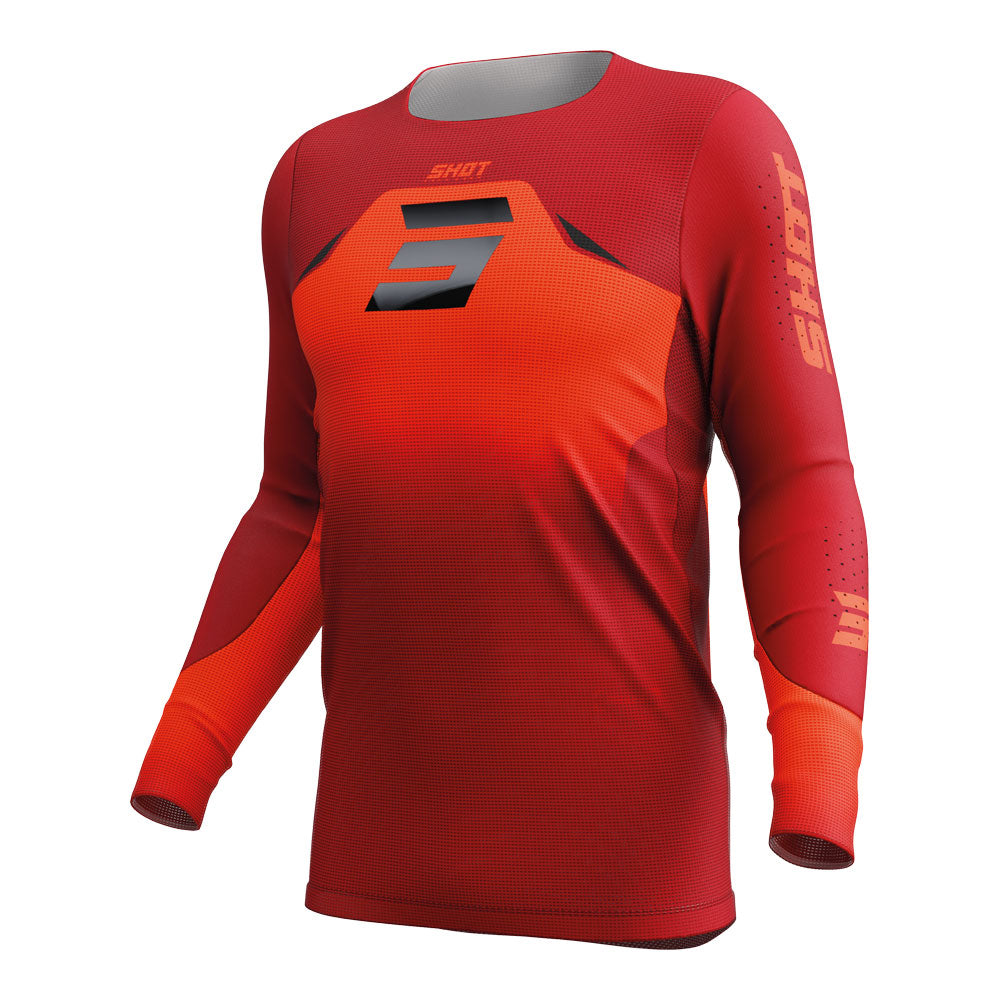 SHOT Jersey Aerolite Phase Red XL