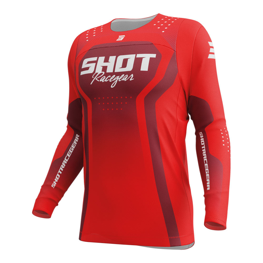 SHOT Jersey Contact Stream Red XL