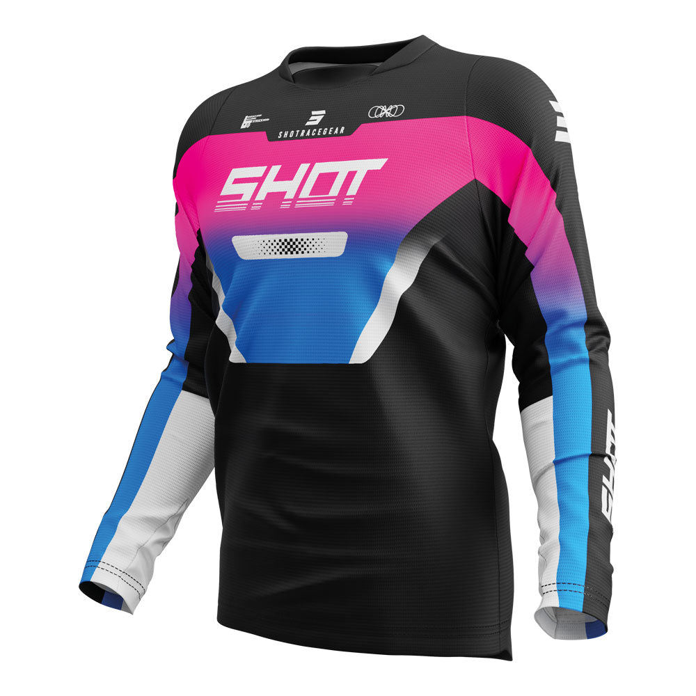 SHOT Jersey Devo Struck Pink XL