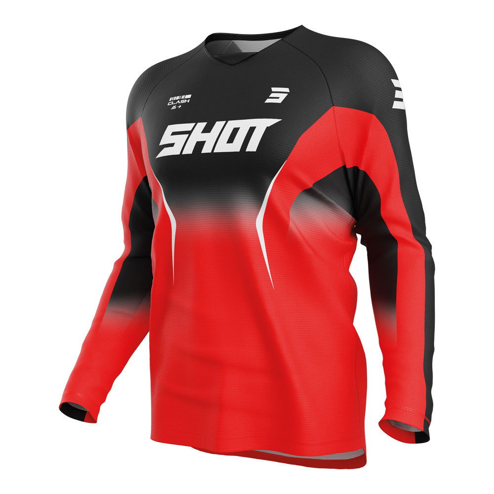 SHOT Jersey Draw Clash Red XL