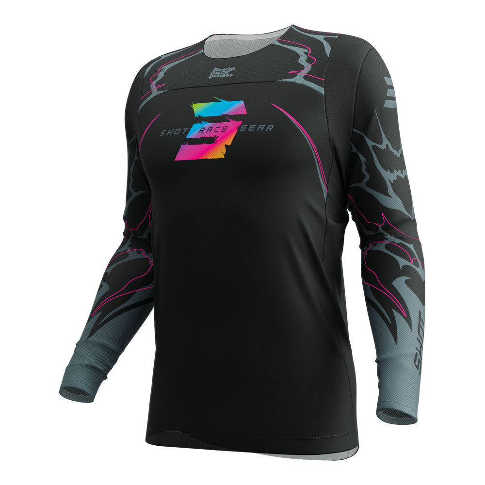 SHOT Kids Jersey Contact Rac Black 10/11