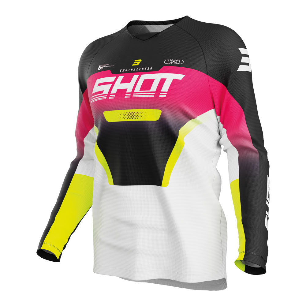SHOT Kids Jersey Draw Struck Pink 4/5