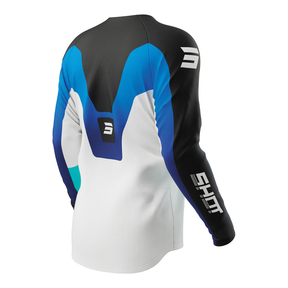 SHOT Kids Jersey Draw Struck Blue 8/9