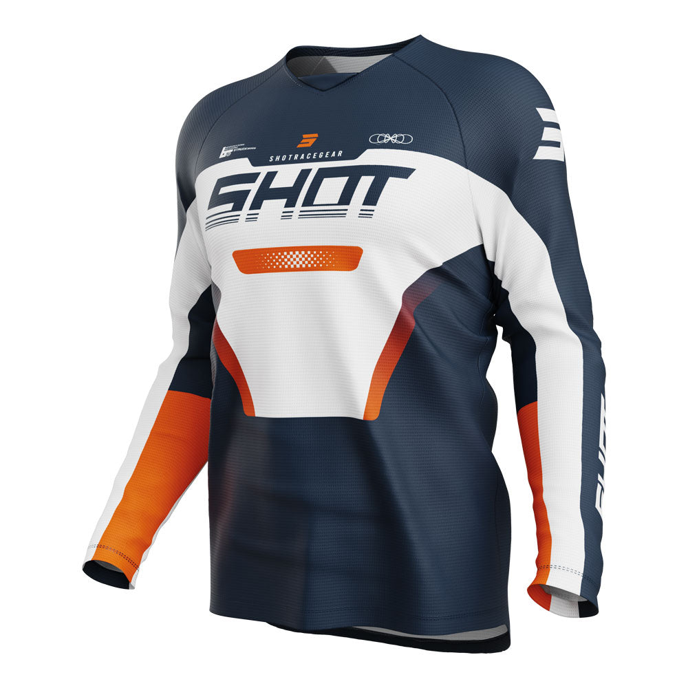 SHOT Kids Jersey Draw Struck Blue/Orange 12/13