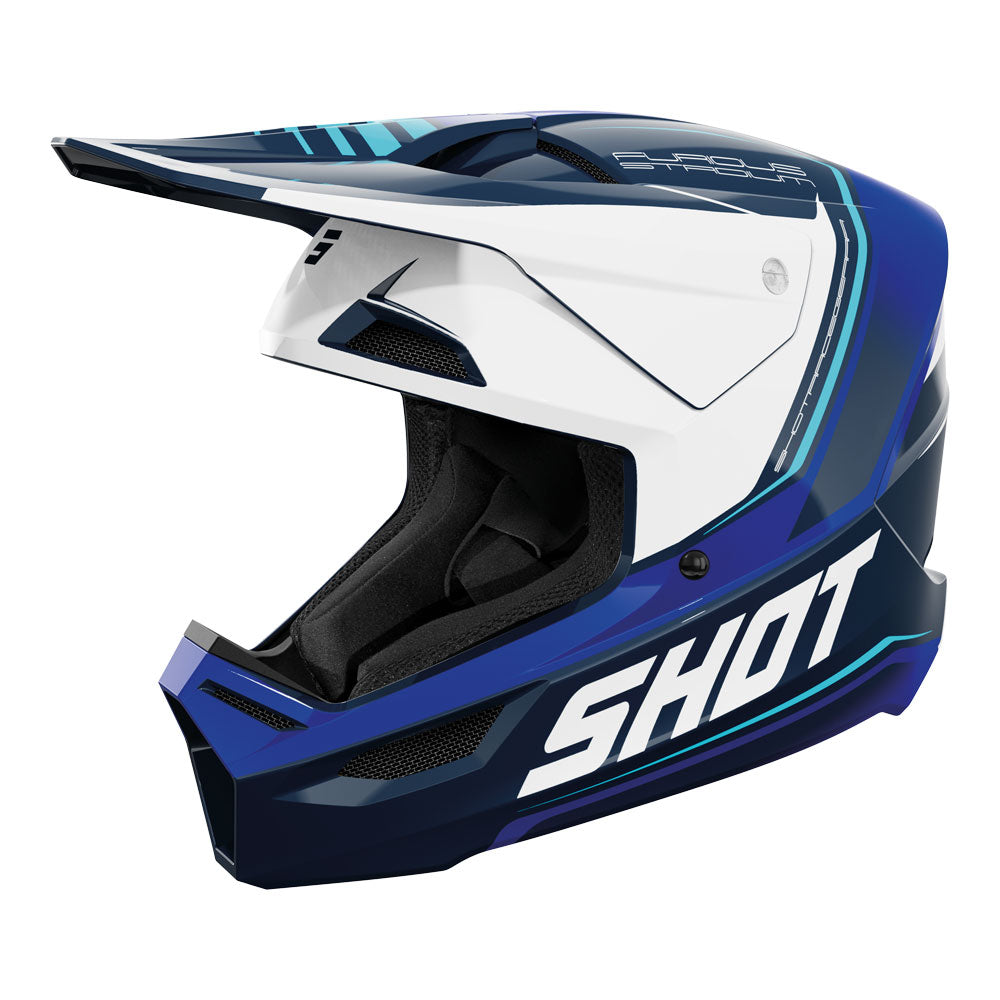 SHOT Helmet Furious Stadium Blue Glossy L