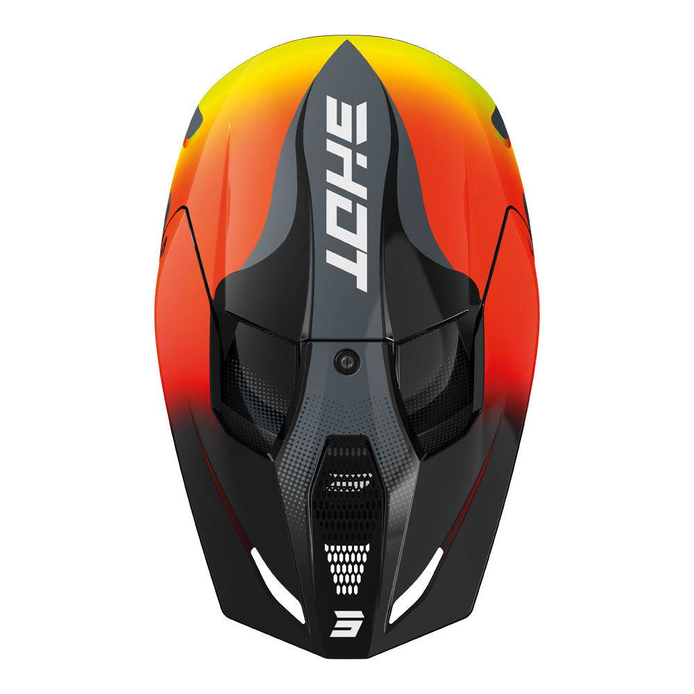 SHOT Helmet Furious Zebra Neon Yellow M