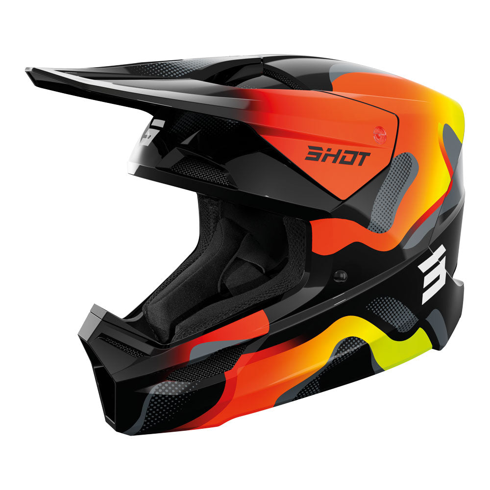 SHOT Helmet Furious Zebra Neon Yellow L