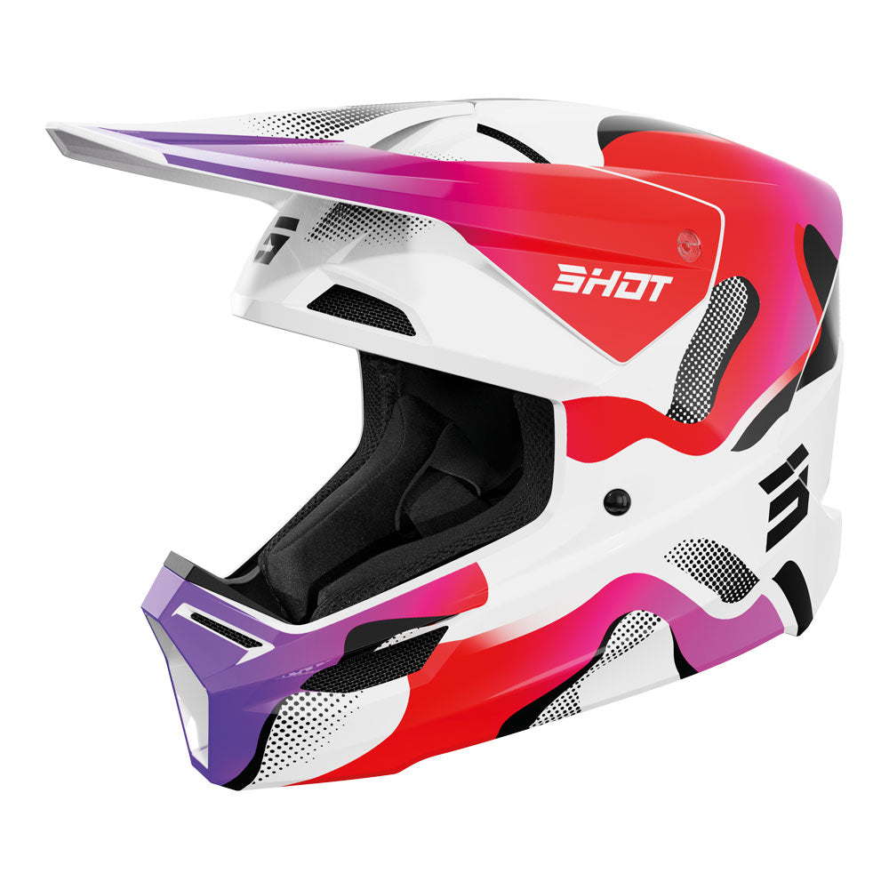 SHOT Helmet Furious Zebra Pink Glossy S