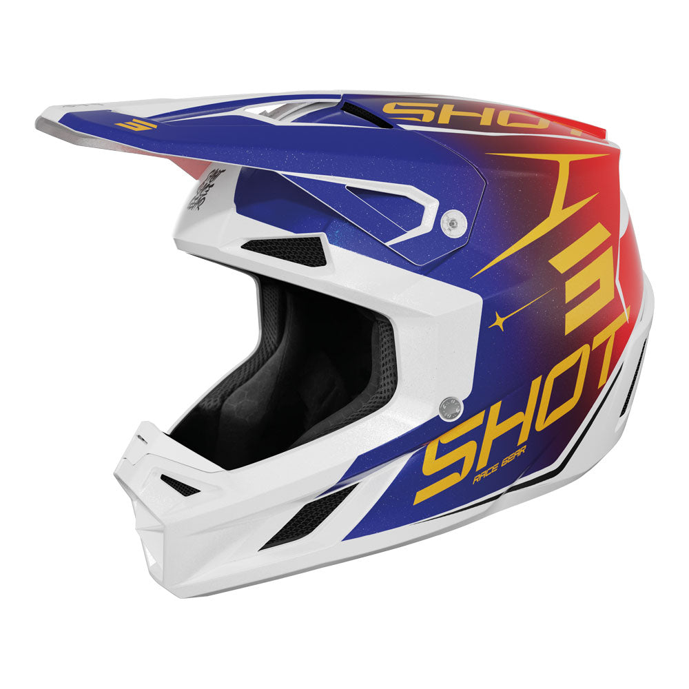 SHOT Kids Helmet Speed Side Red/Blue Pearly YM
