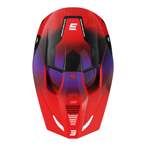 SHOT Kids Helmet Furious Stream Red Glossy YM