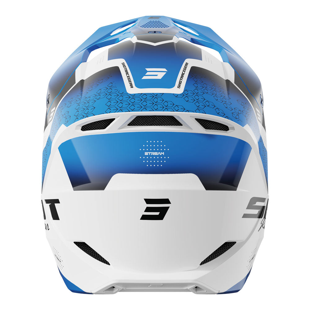 SHOT Kids Helmet Furious Stream Blue Glossy YL