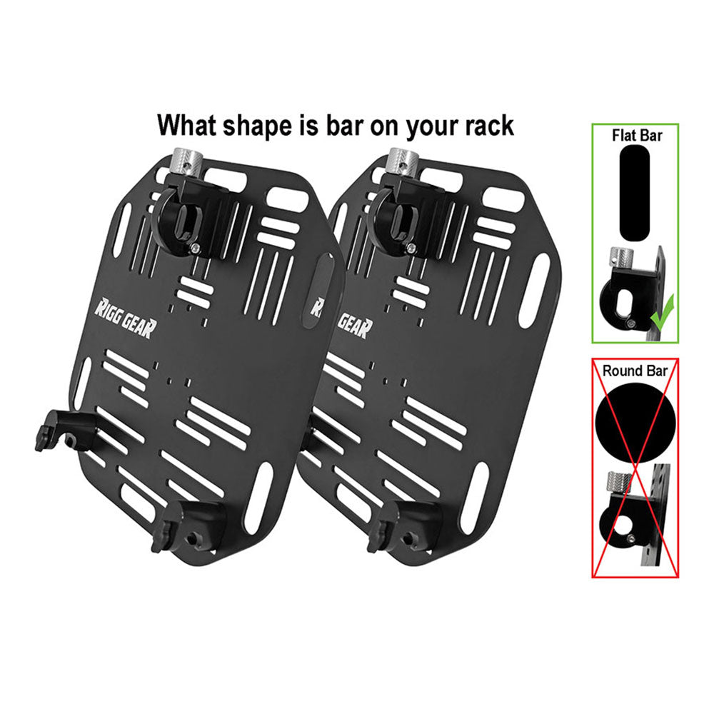 NELSON-RIGG Rigg Gear Saddlebag Quick Release Plates Flat
