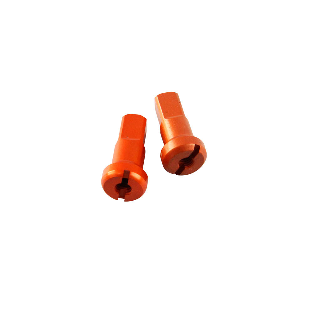 SPOKE Nipple Alloy Front Orange 9G