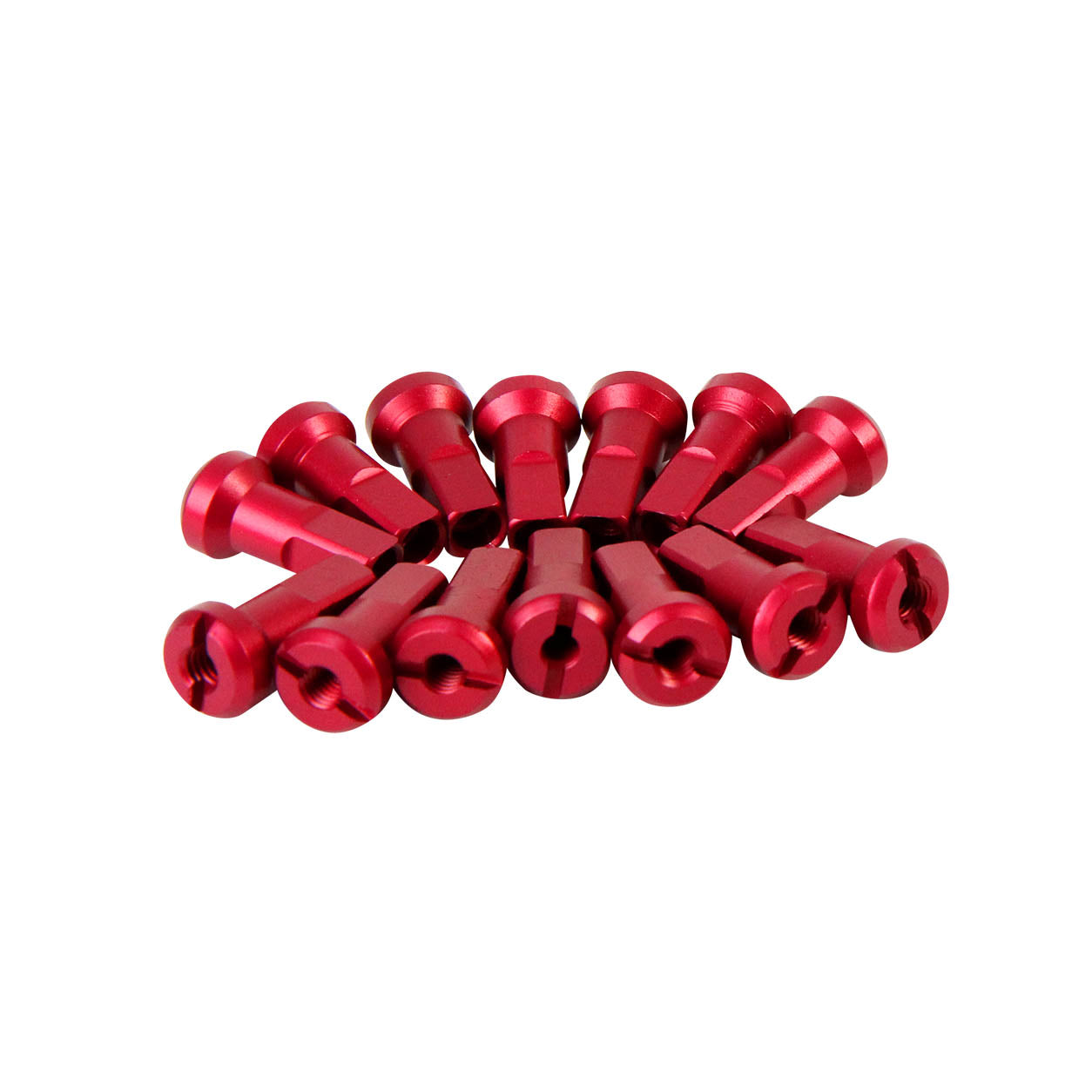 SPOKE Nipple Alloy Front Red 9G