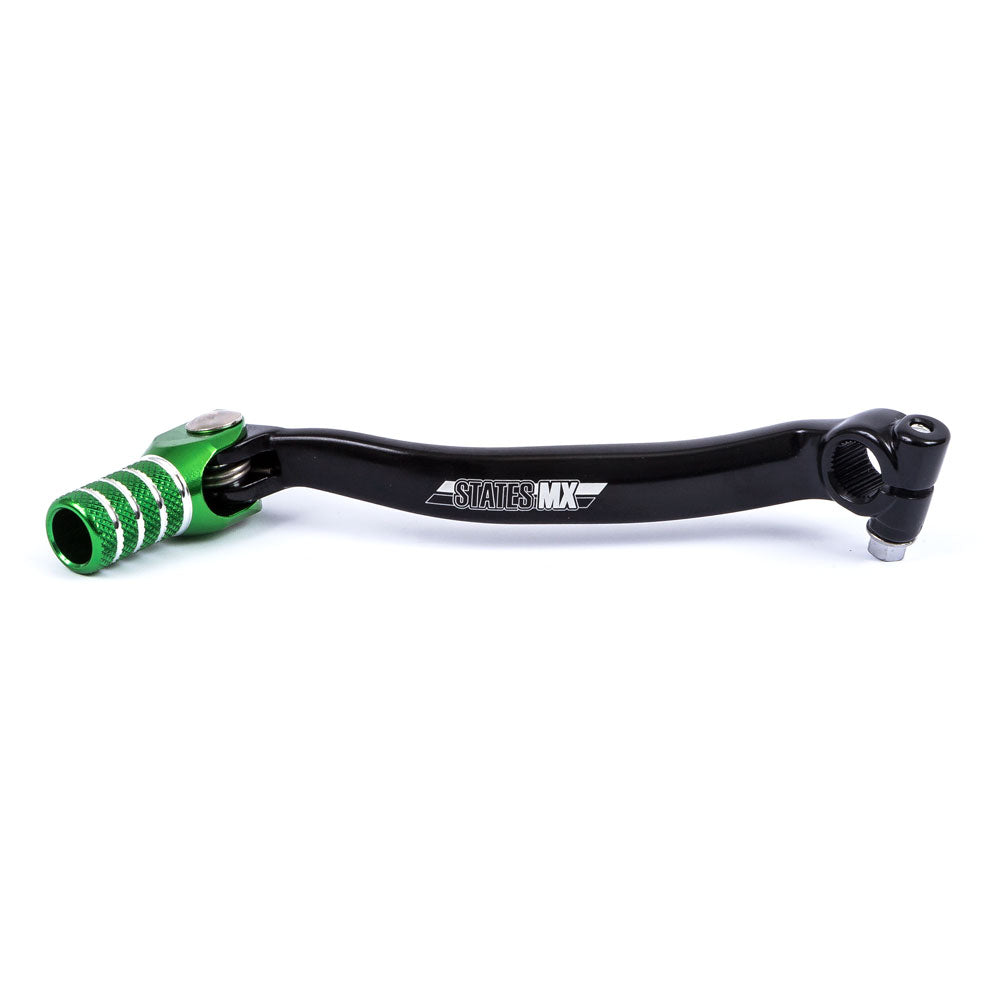STATES MX Gear Lever Green KAWASAKI