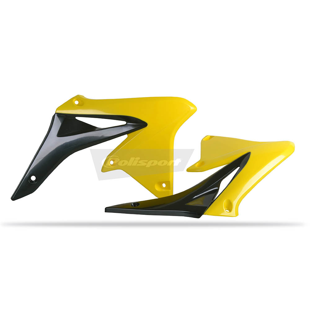 POLISPORT Radiator Shrouds SUZ RMZ250 10-18 Yellow/Black*
