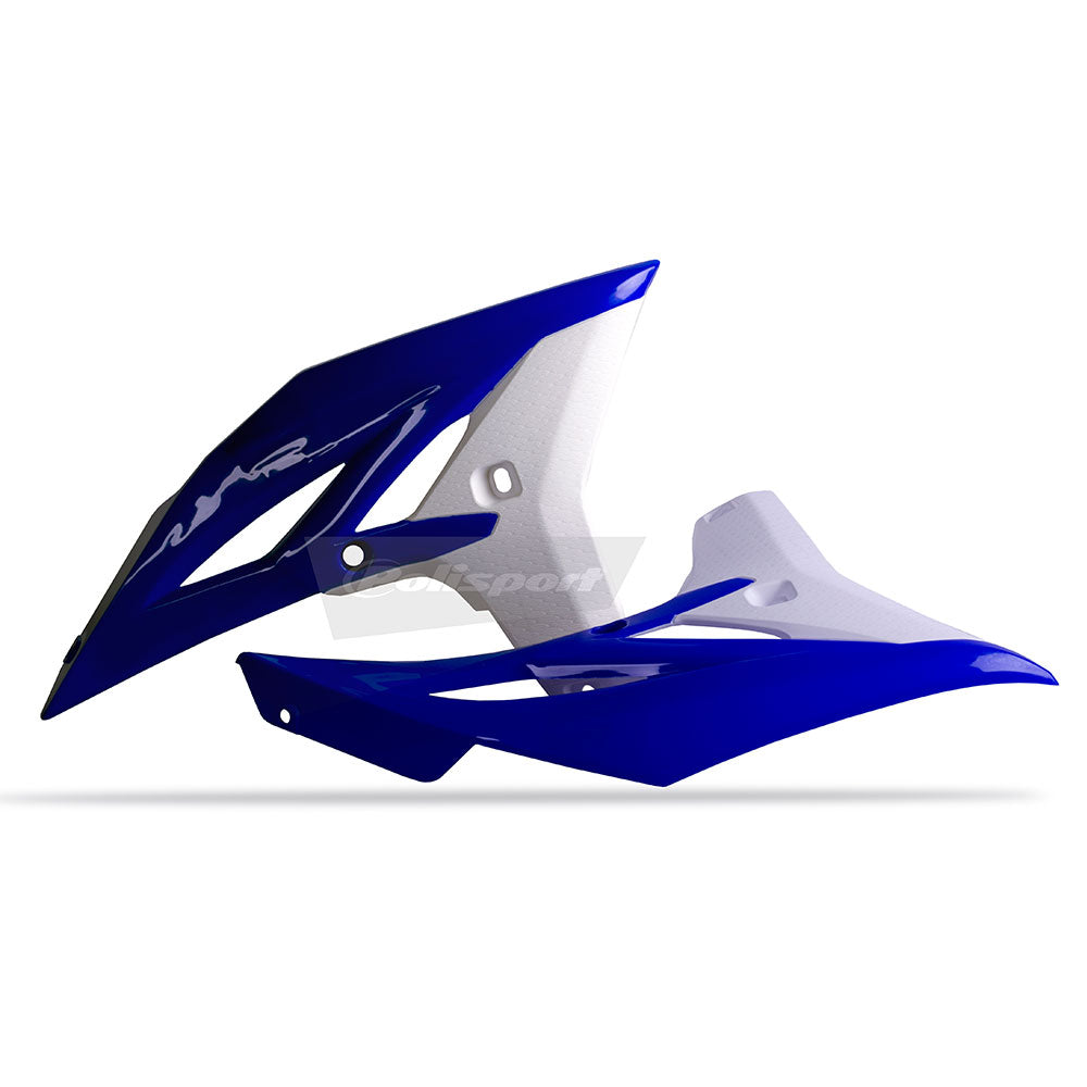 POLISPORT Radiator Shrouds YAM YZ250F 10-12 Blue/White^