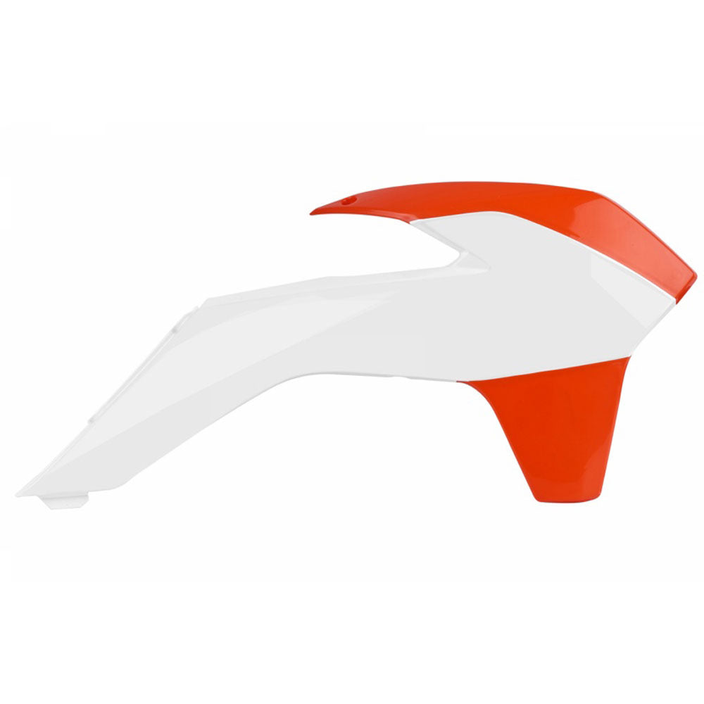 POLISPORT Radiator Shrouds KTM SX/SX-F 13-16  Orange/White^