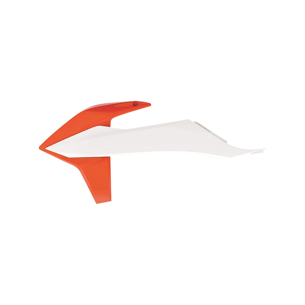POLISPORT Radiator Shrouds KTM SX/SXF/EXC Orange/White*