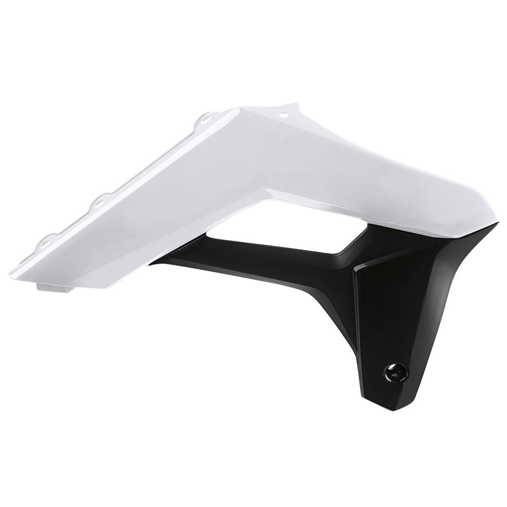 POLISPORT Radiator Shrouds SHERCO White/Black