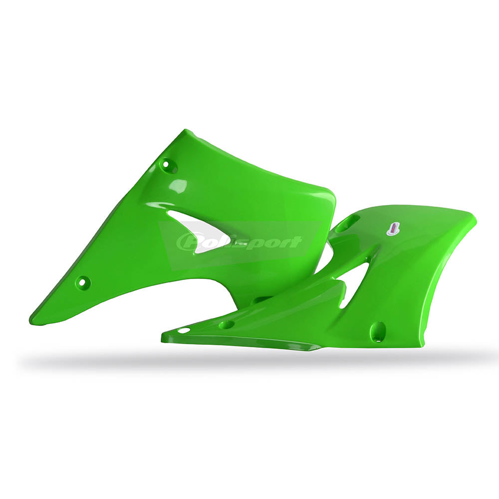 POLISPORT Radiator Shrouds KAW KX125/250 03-8 Green ^