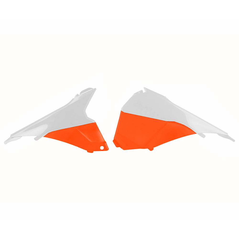 POLISPORT Airbox Covers KTM EXC/E White/Orange^