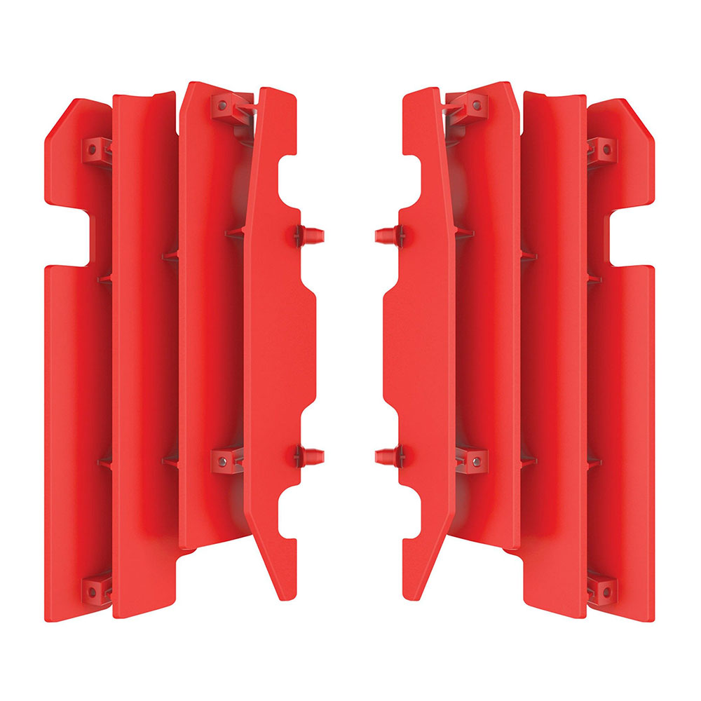 POLISPORT Radiator Louvers HON CR125/250 00-04 Red^