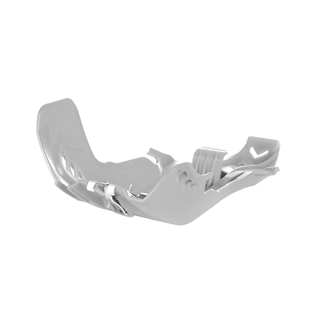 POLISPORT Fortress Skid Plate & Linkage KTM/HUSQ White^