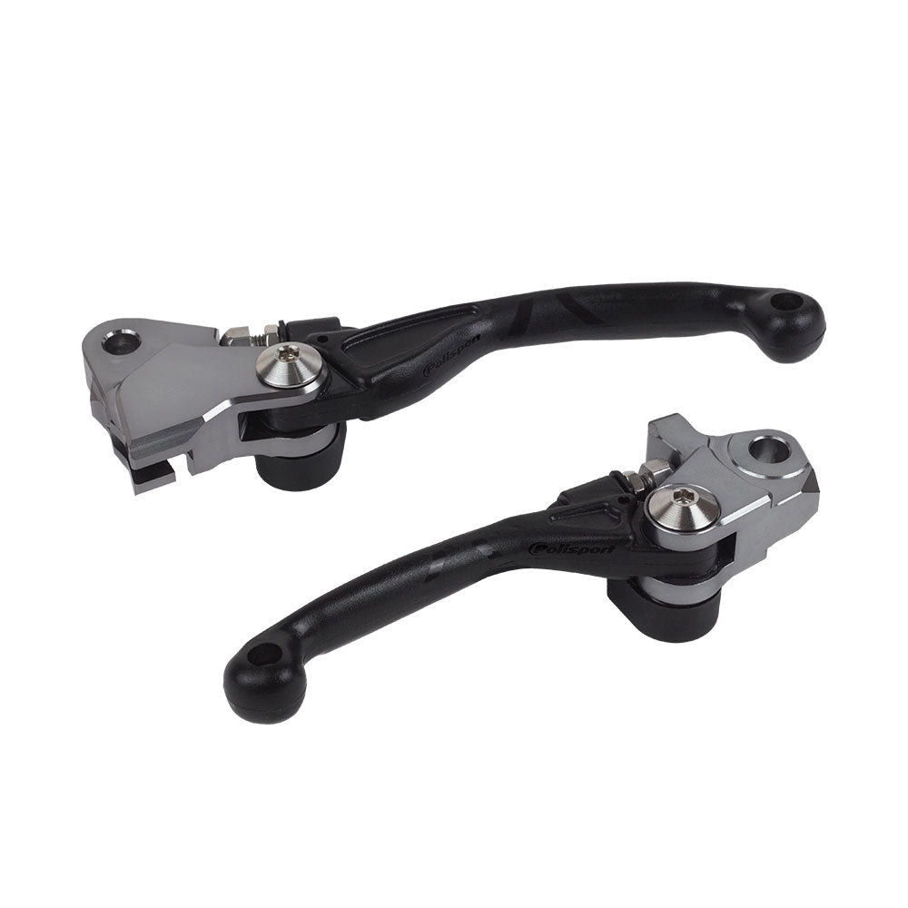 POLISPORT Folding Lever Set KTM 125SX HUSQ TC/FC Black^