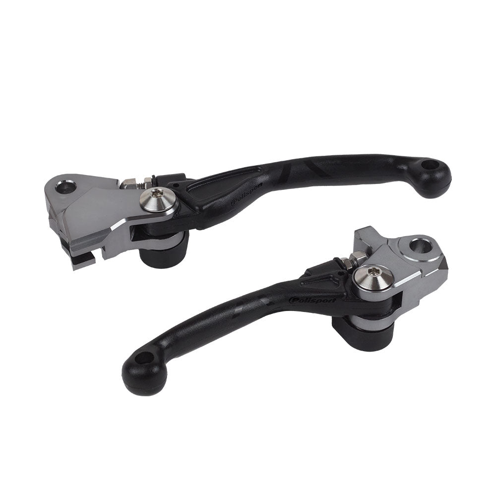 POLISPORT Folding Lever Set HUSQ TE/FE 19-22 Black^