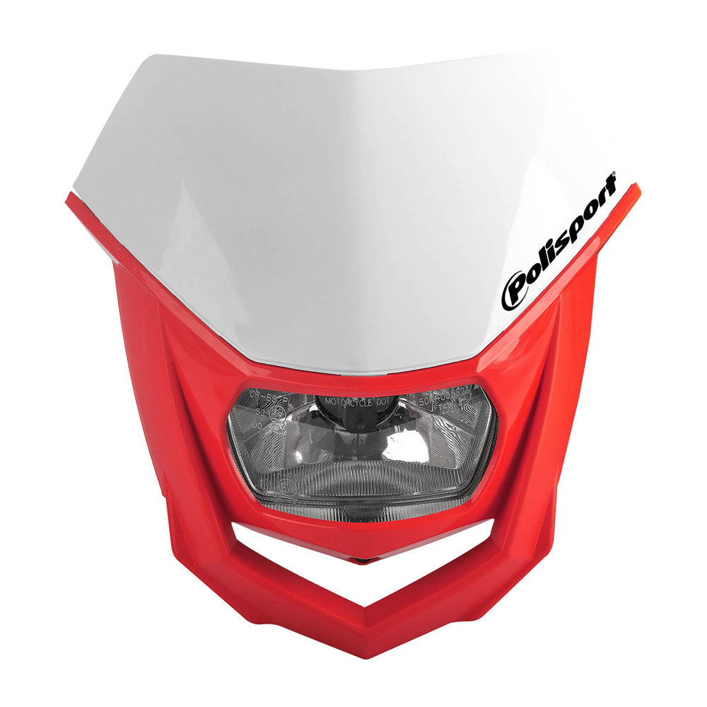 POLISPORT Headlight HALO Red/White