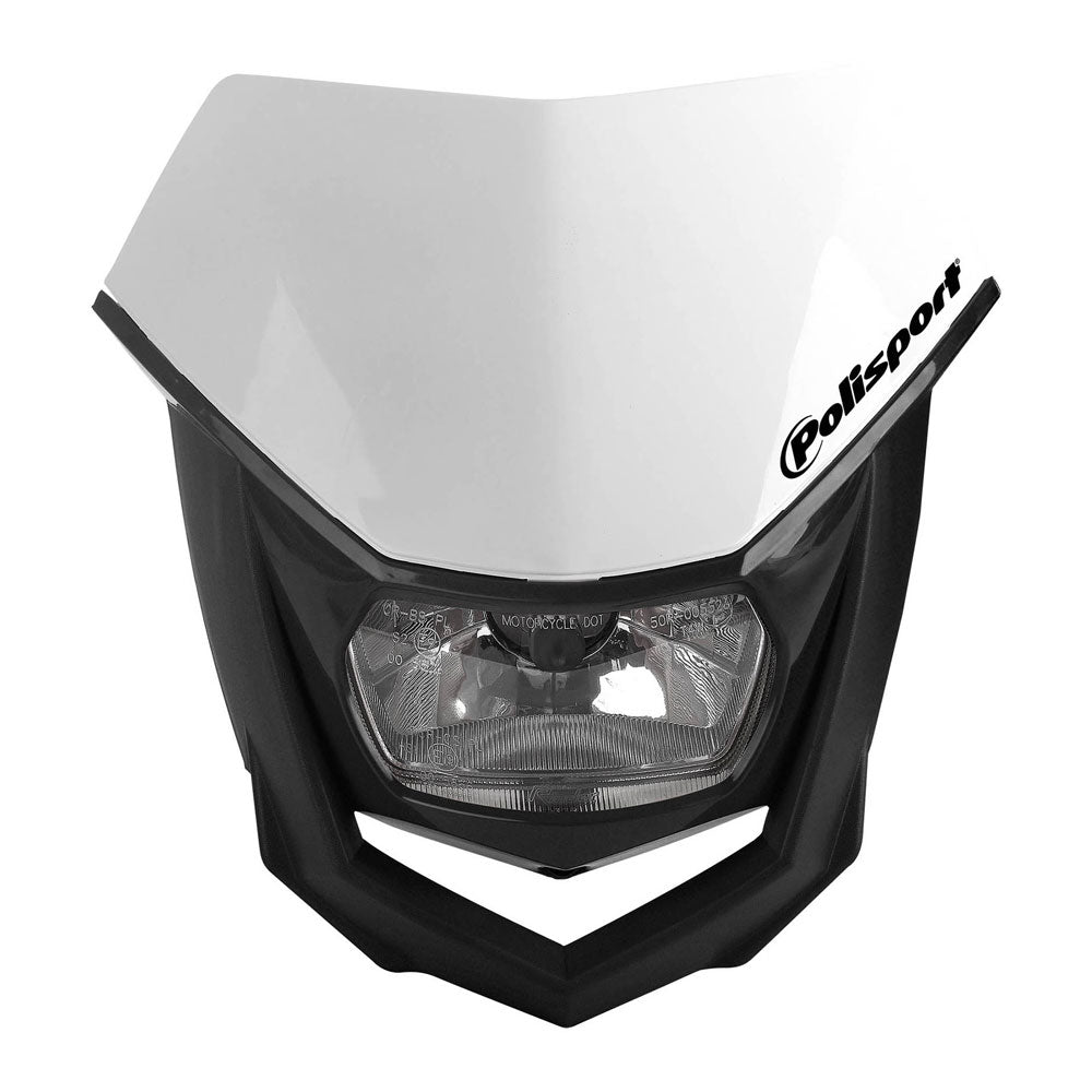 POLISPORT Headlight HALO Black/White