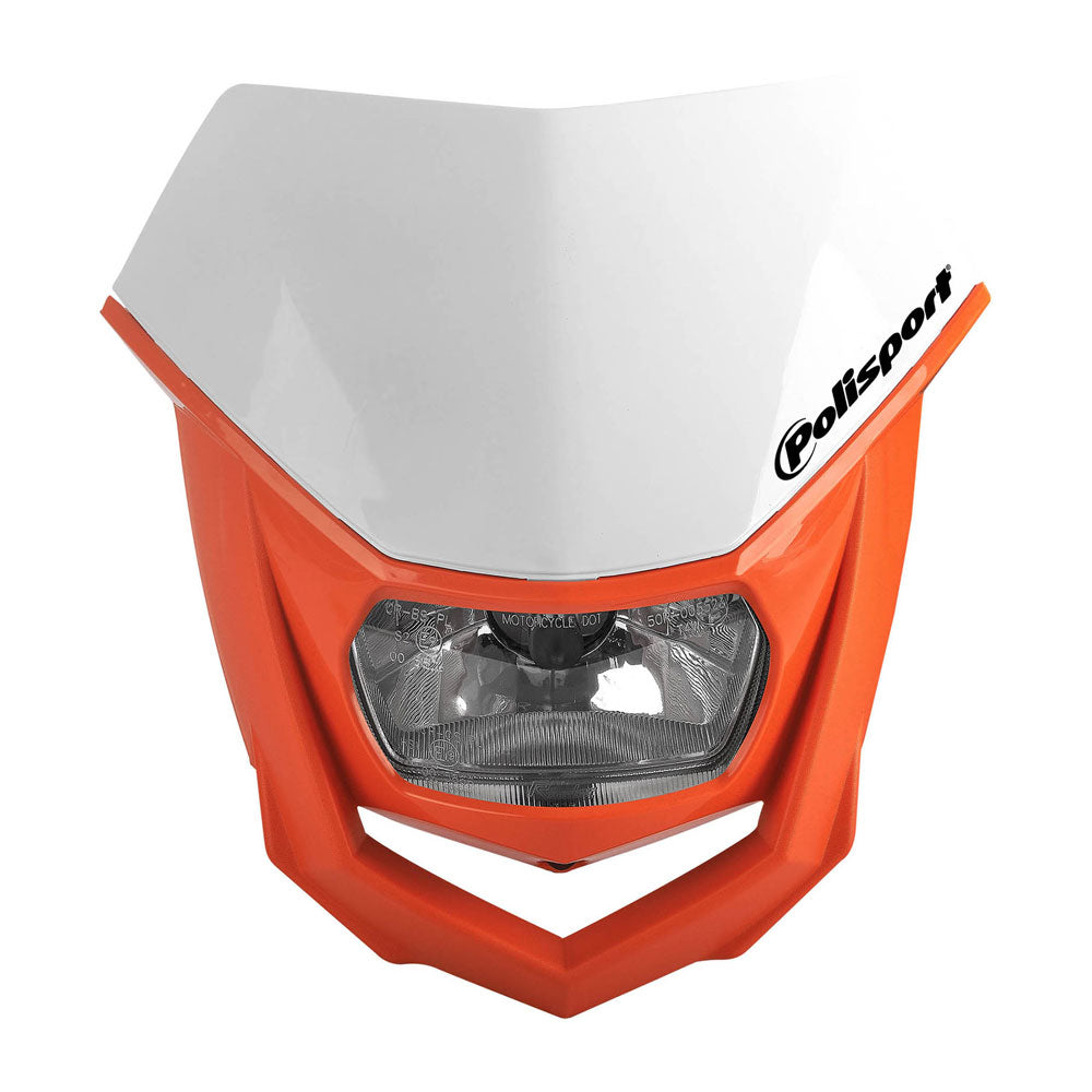POLISPORT Headlight HALO Orange/White