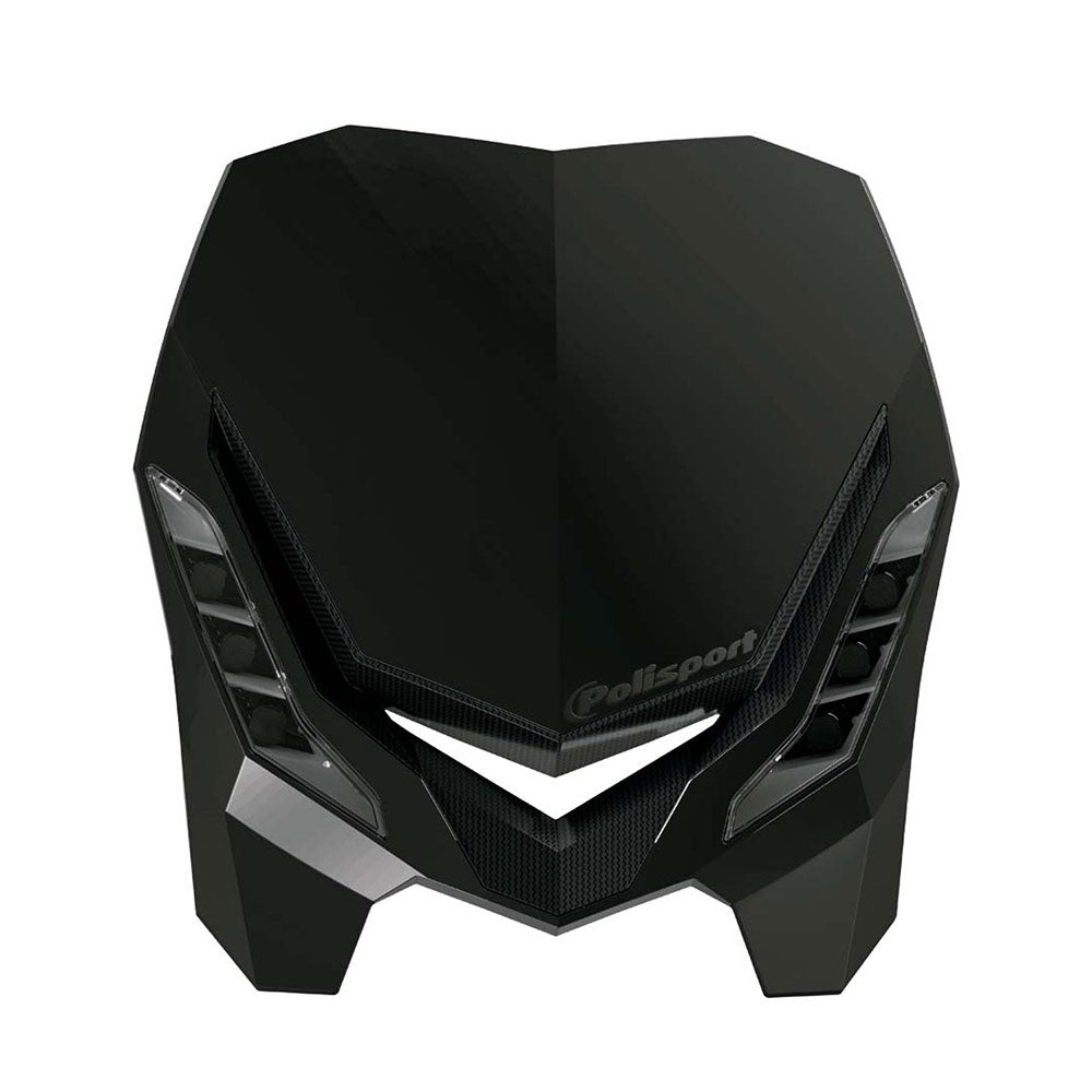 POLISPORT Headlight E-BLAZE LED Black/Black