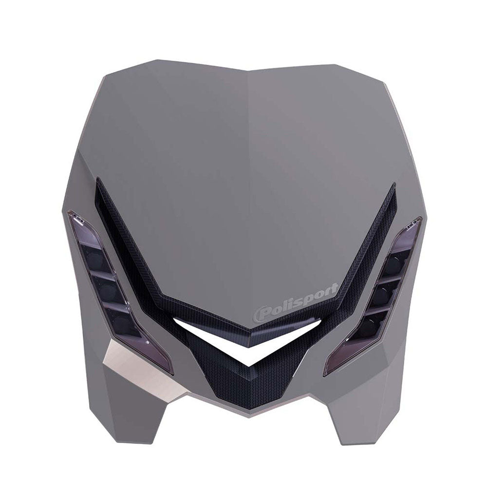 POLISPORT Headlight E-BLAZE LED Nardo Grey/Black