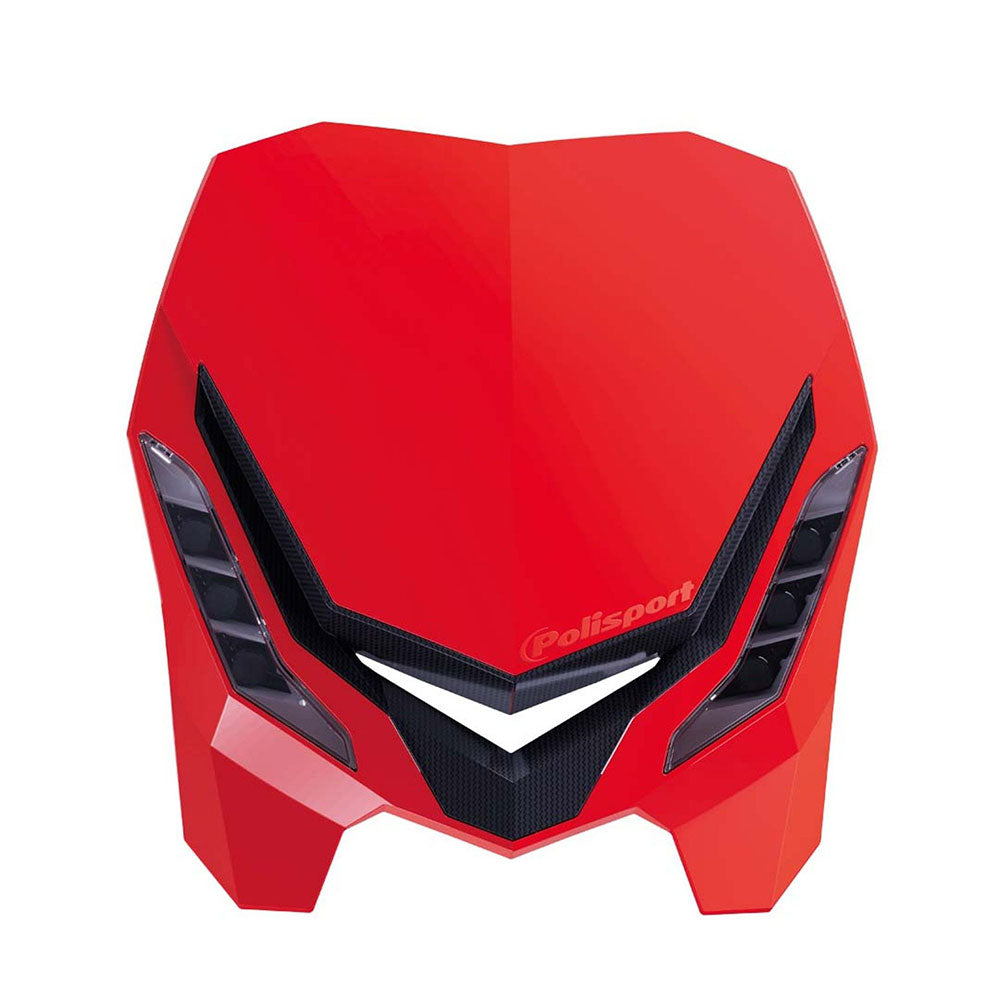 POLISPORT Headlight E-BLAZE LED HONDA Red/Black