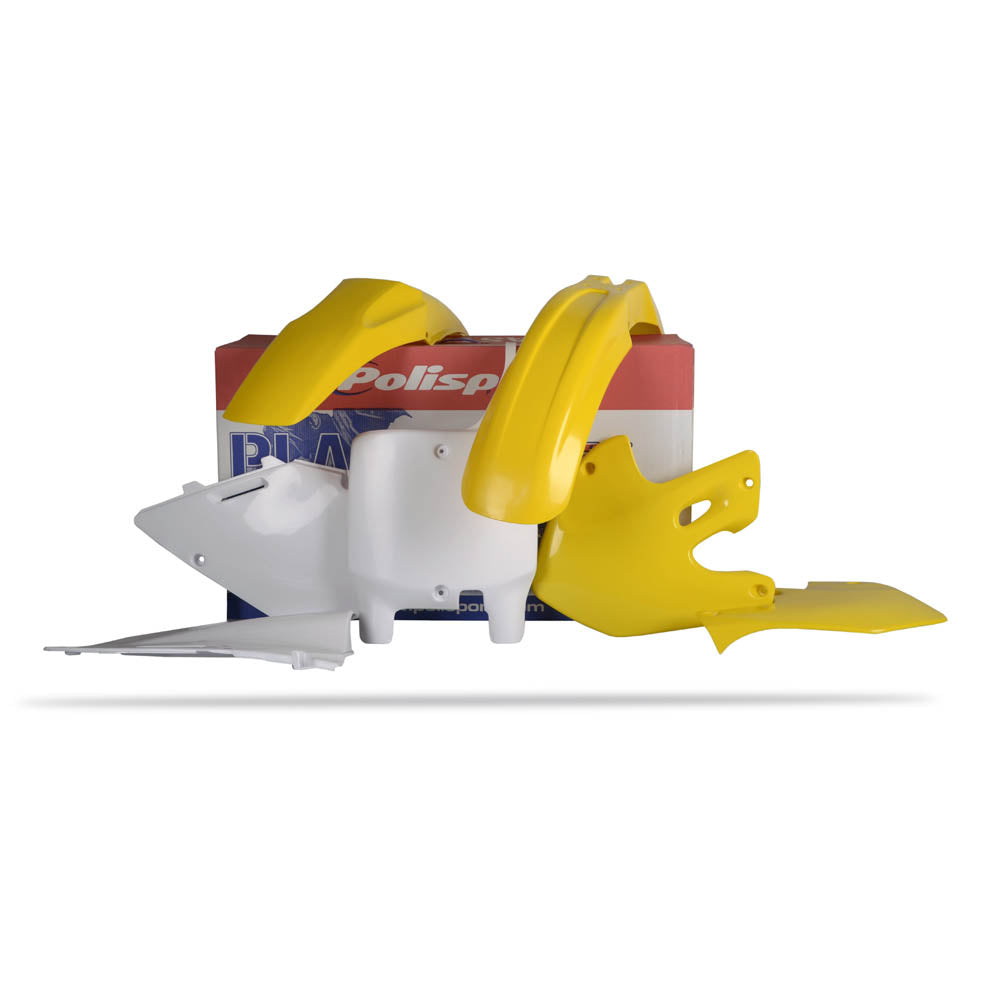 POLISPORT MX Kit SUZ RM125/250 99-00 OEM Yellow/White^