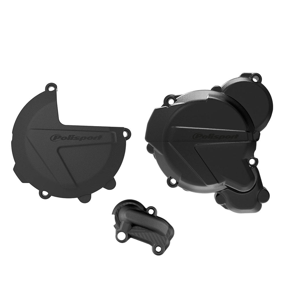 POLISPORT Engine Cover Protector Kit KTM Black