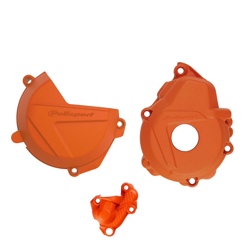 POLISPORT Engine Cover Protector Kit KTM Orange