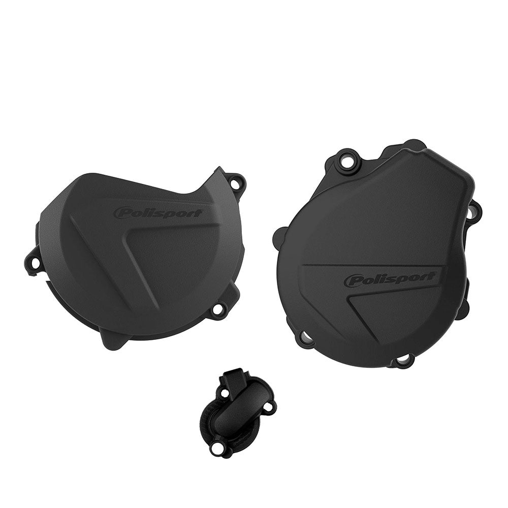 POLISPORT Engine Cover Protector Kit KTM Black