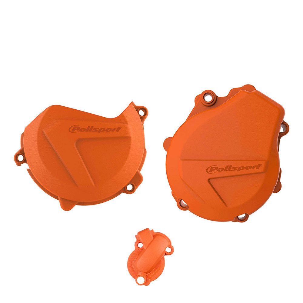 POLISPORT Engine Cover Protector Kit KTM Orange