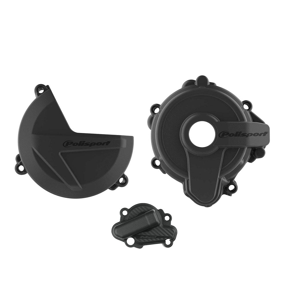 POLISPORT Engine Cover Protector Kit SHERCO Black