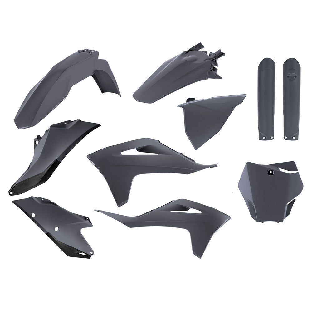 POLISPORT MX Kit GAS GAS 21 Inc Fork Guards Nardo Grey^*