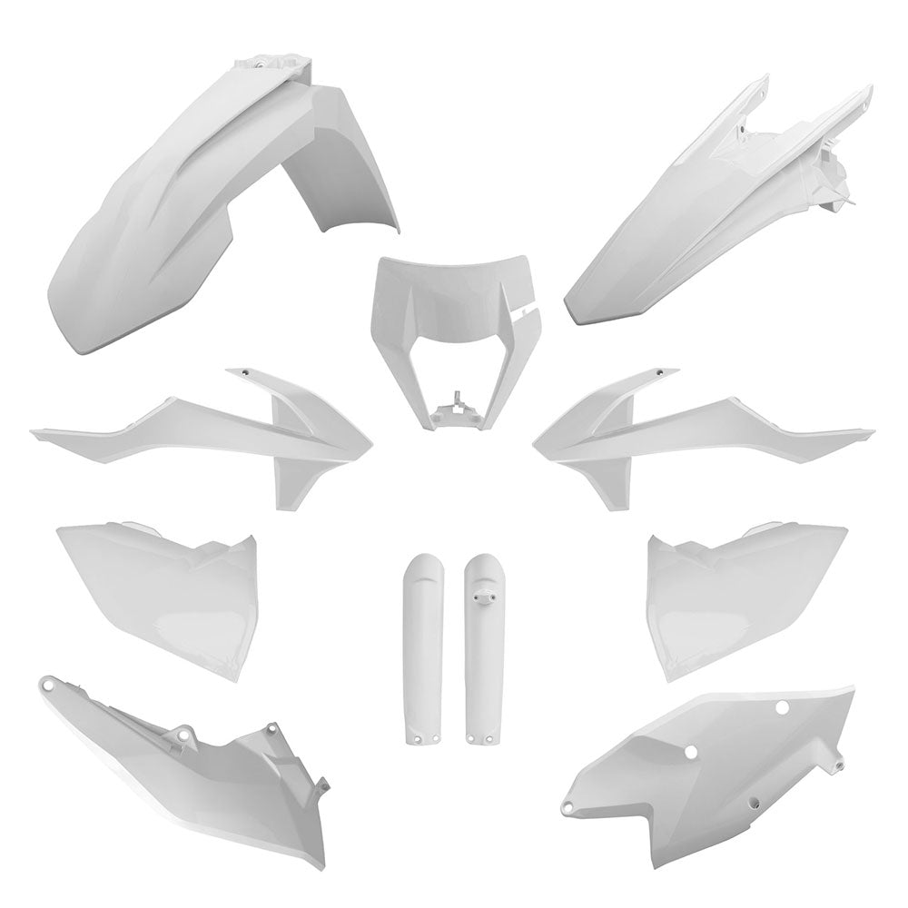 POLISPORT Enduro Kit KTM EXC/F XC-W/F 17-19 Full Kit White^