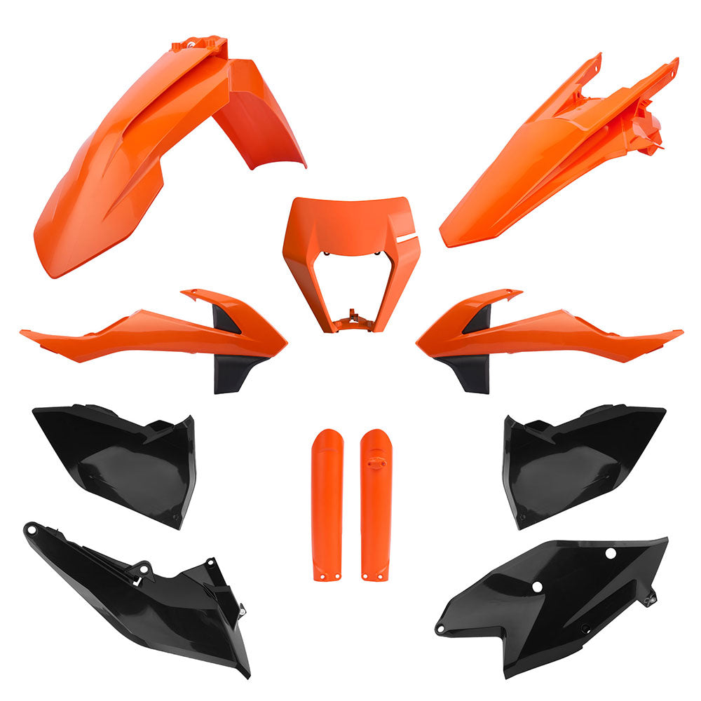 POLISPORT Enduro Kit KTM EXC/EXC-F 17-19 Full Kit Org/Blk^