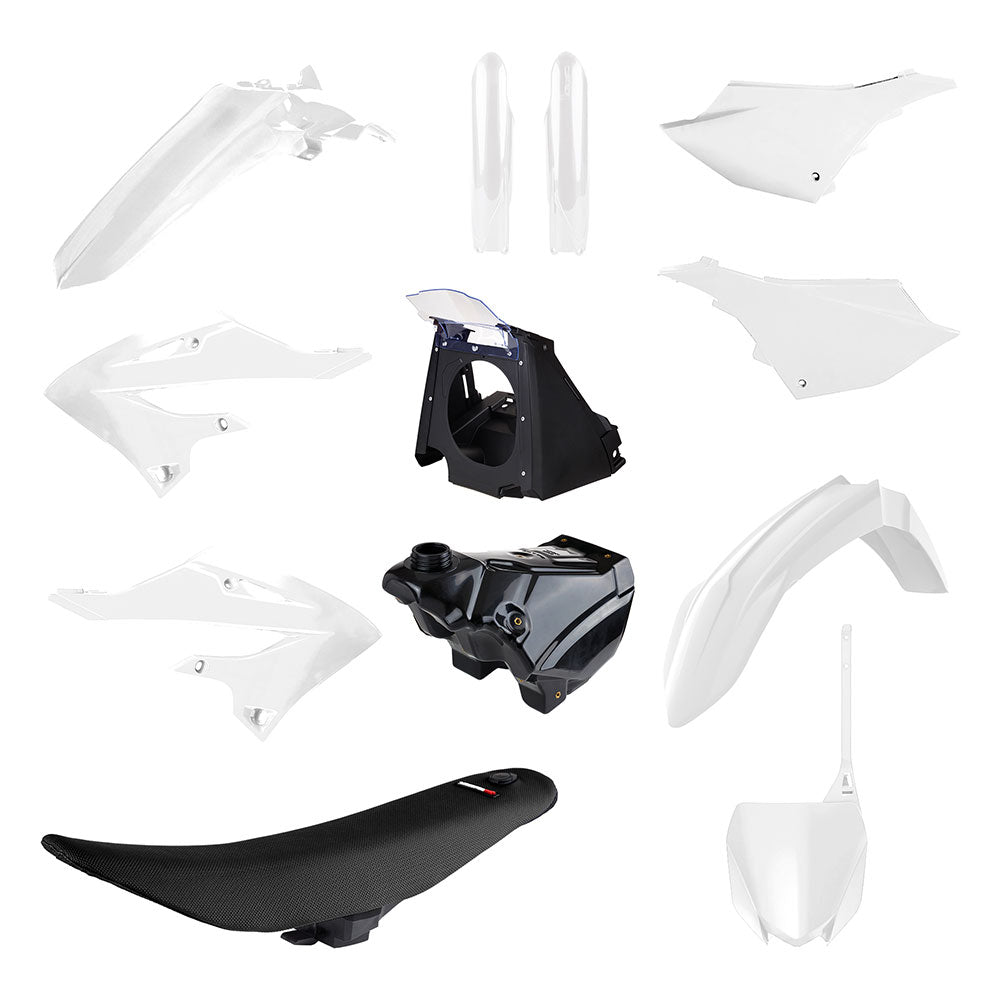 POLISPORT MX Restyle Kit YAM YZ125/250 Tank/Seat 02-21 Wht^