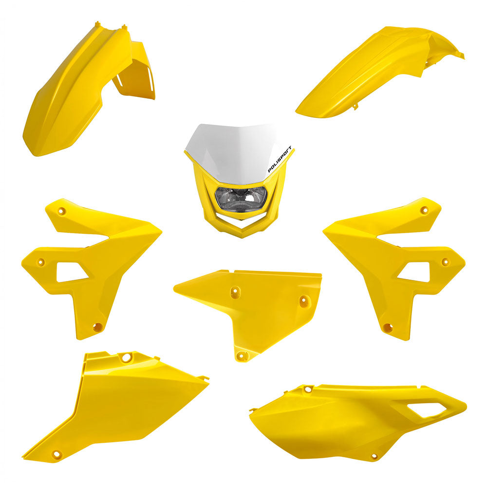 POLISPORT Restyle Kit SUZ DRZ400/SM W/Halo Headlight Yellow